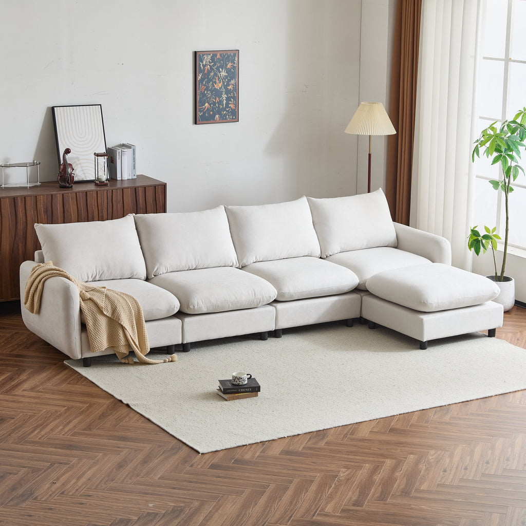 Modular Upholstered Convertible Sofa