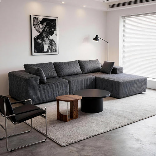 Gray Versatile Modular Sofa Bed - Space-Saving