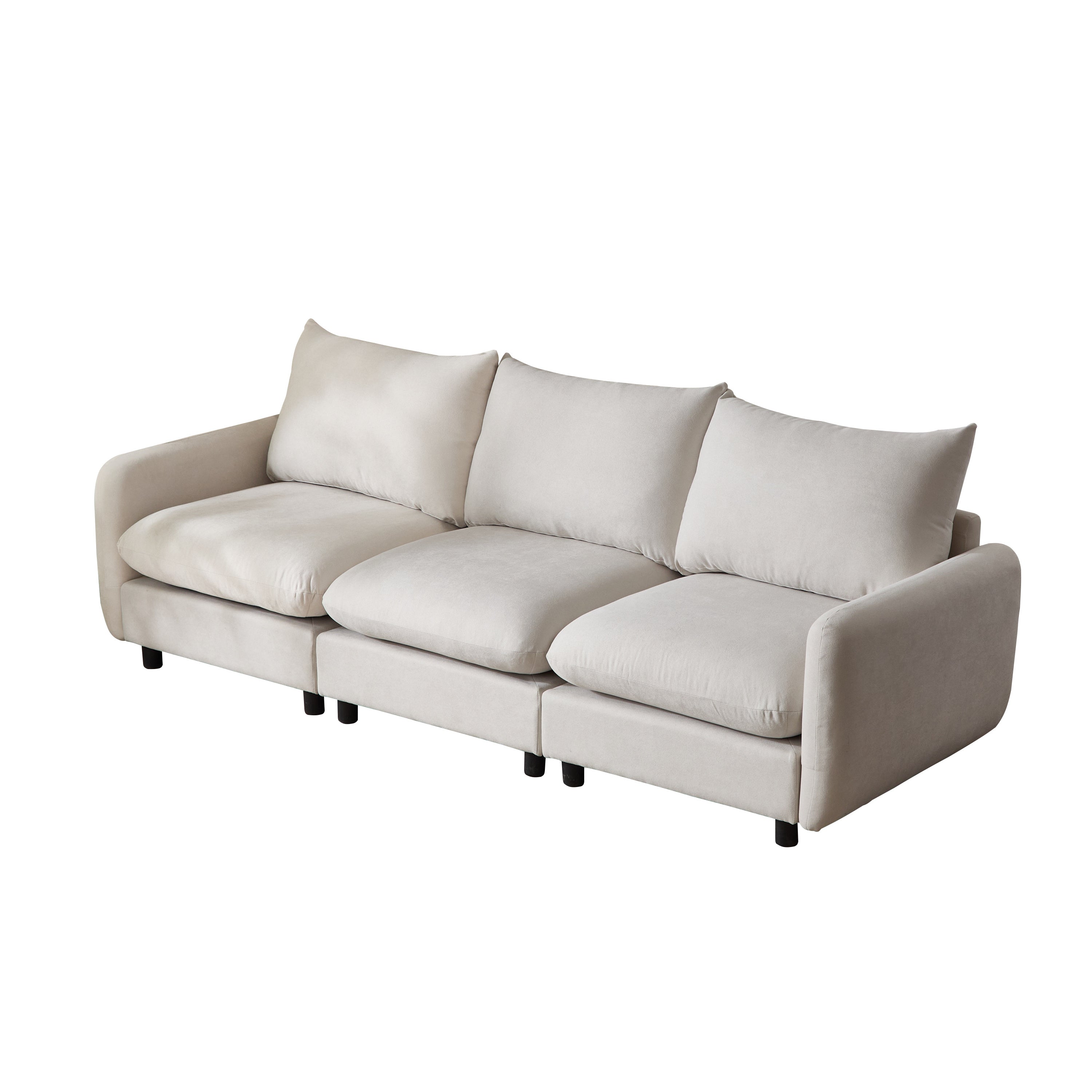 Modular Upholstered Convertible Sofa