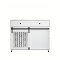 Modern Wooden Dog Crate with Sliding Barn Door
