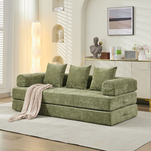 Chenille folding sofa