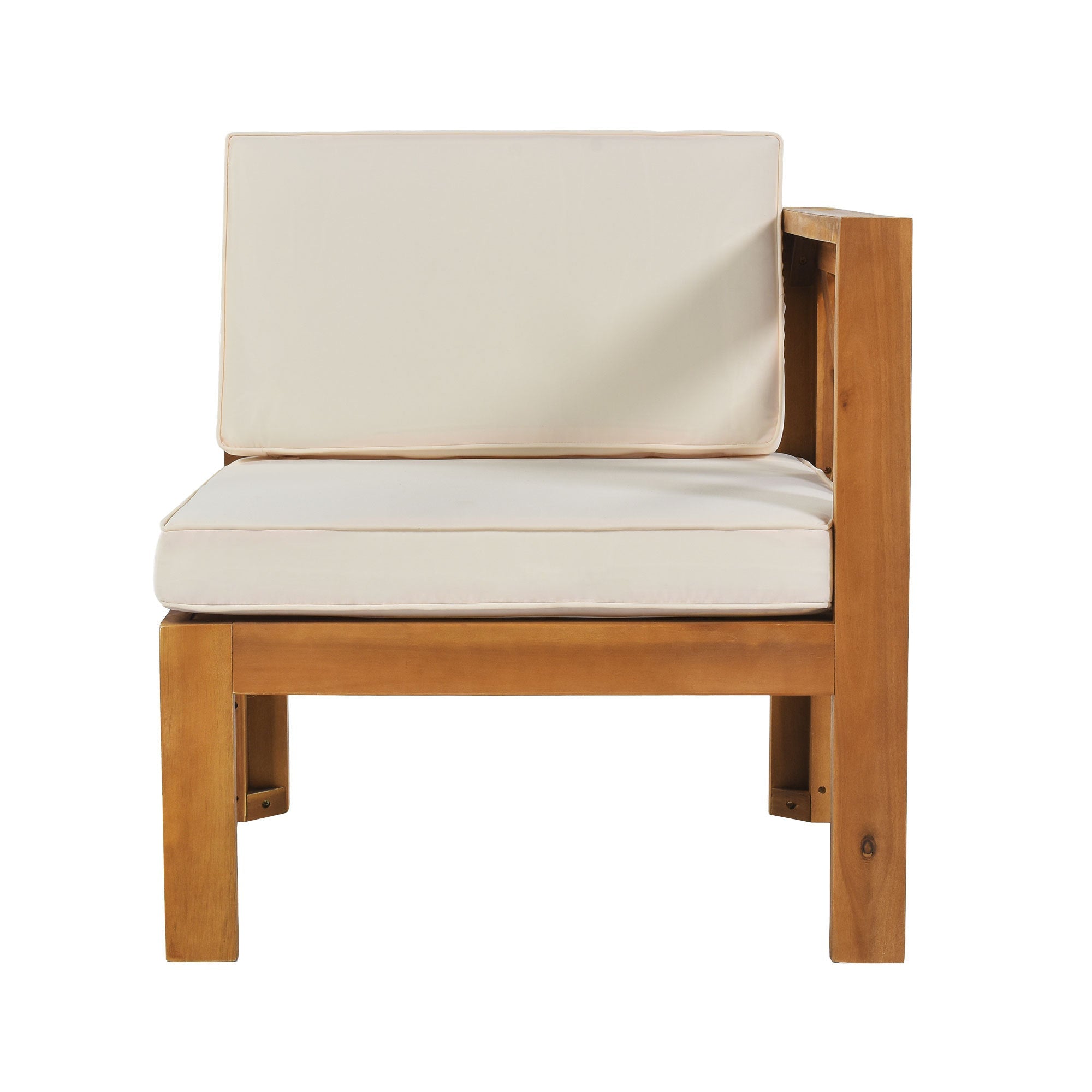5-Piece Acadia Wood Outdoor Sectional Sofa Set