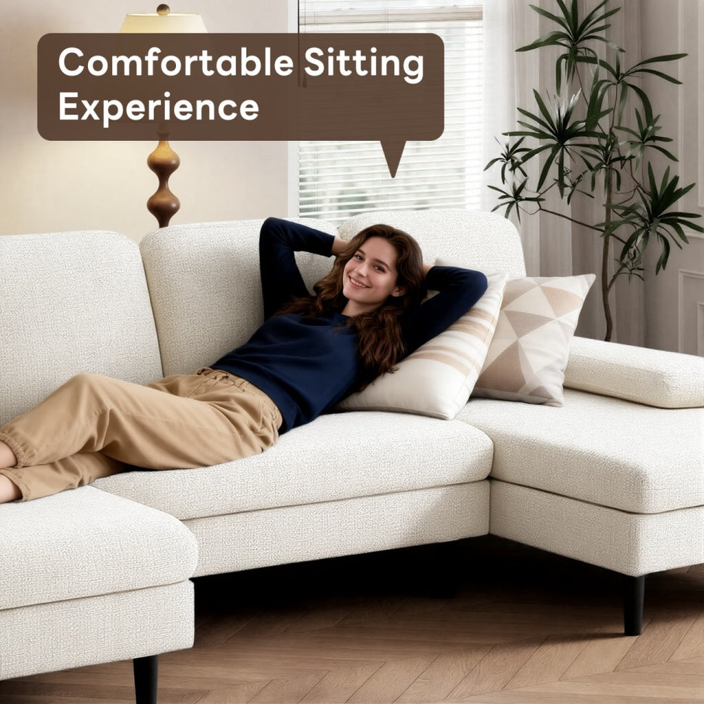 Chenille U-shaped Combination Sofa