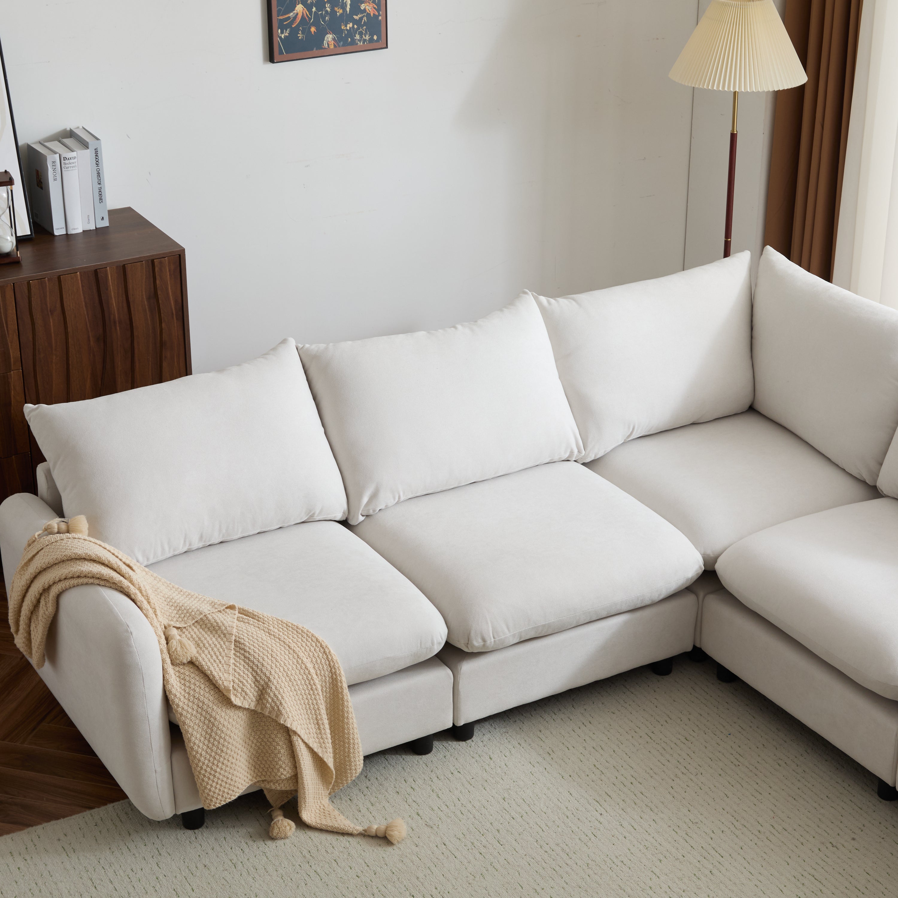 Modular Upholstered Convertible Sofa