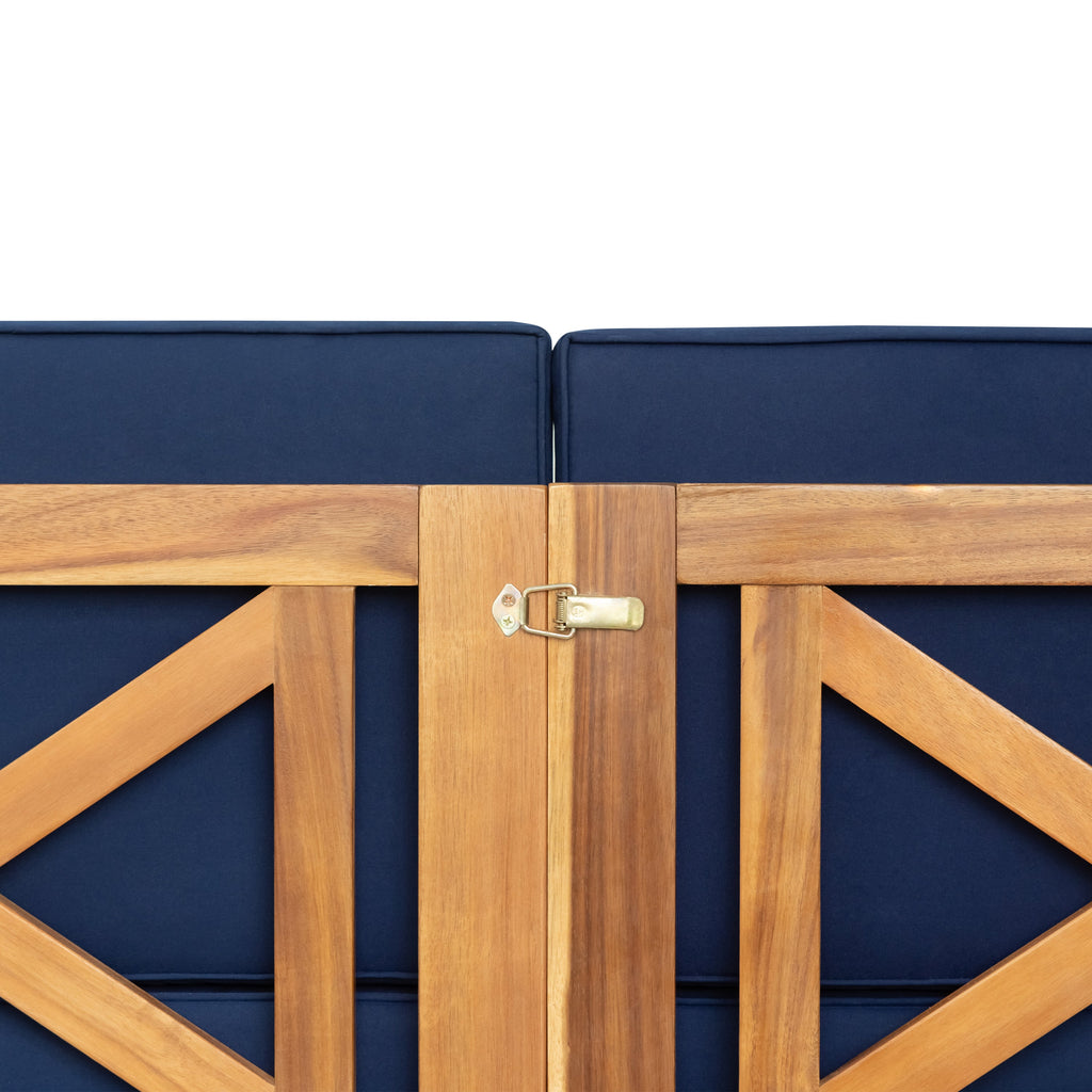 5-Piece Acadia Wood Outdoor Sectional Sofa Set