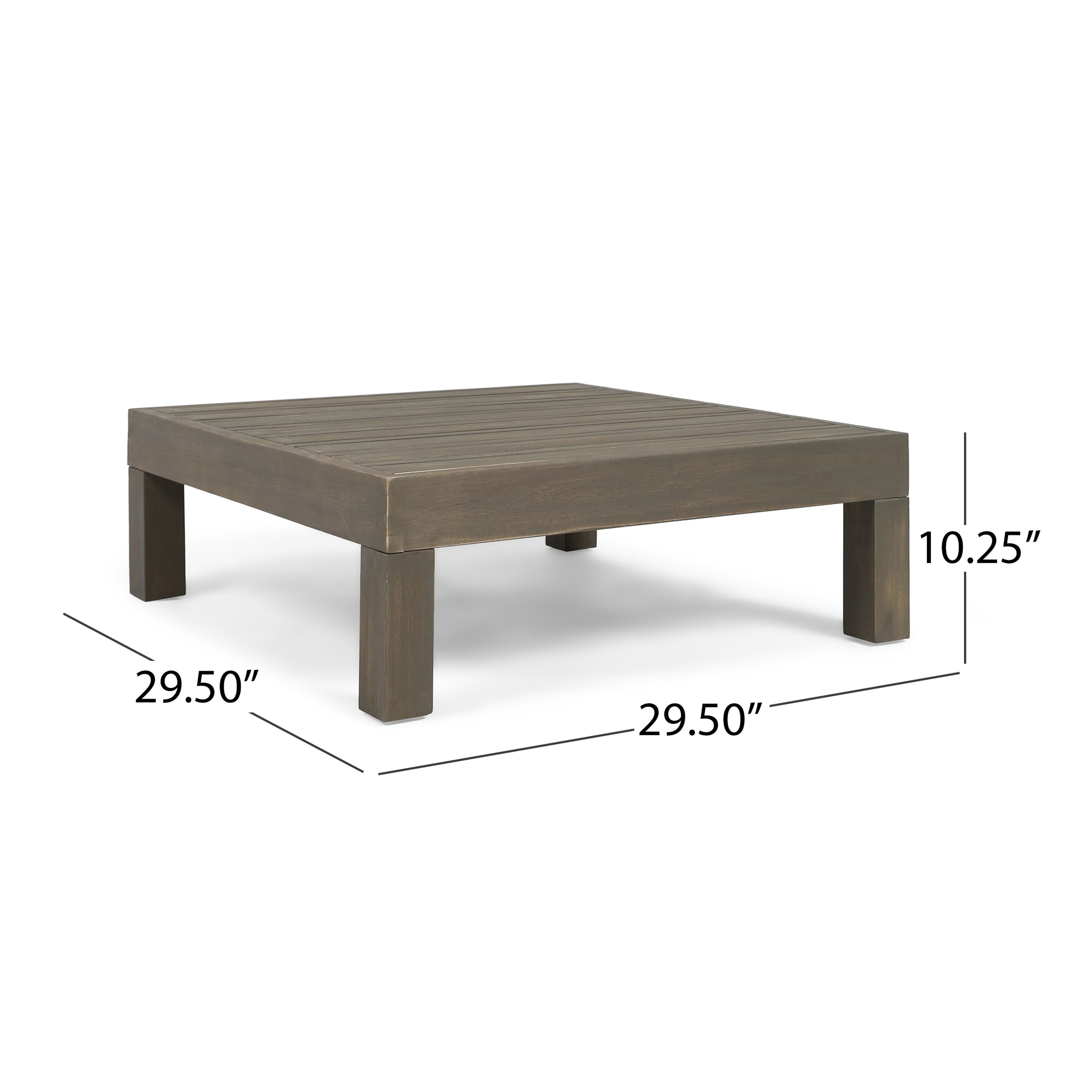 Outdoor Acacia Wood V-Shaped Sectional Sofa Set with Cushions – Modern