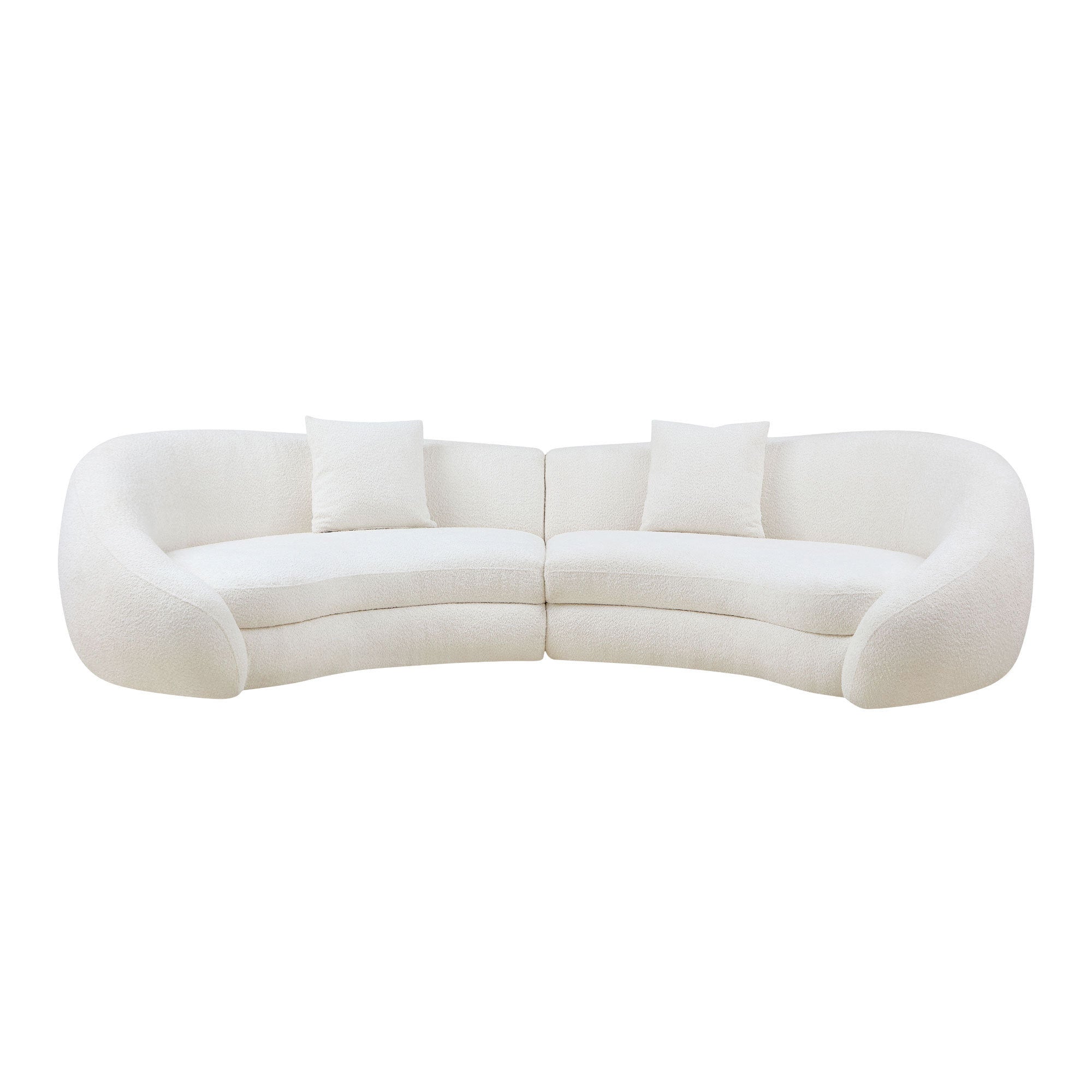 125.98 inch Modern Curved Sofa