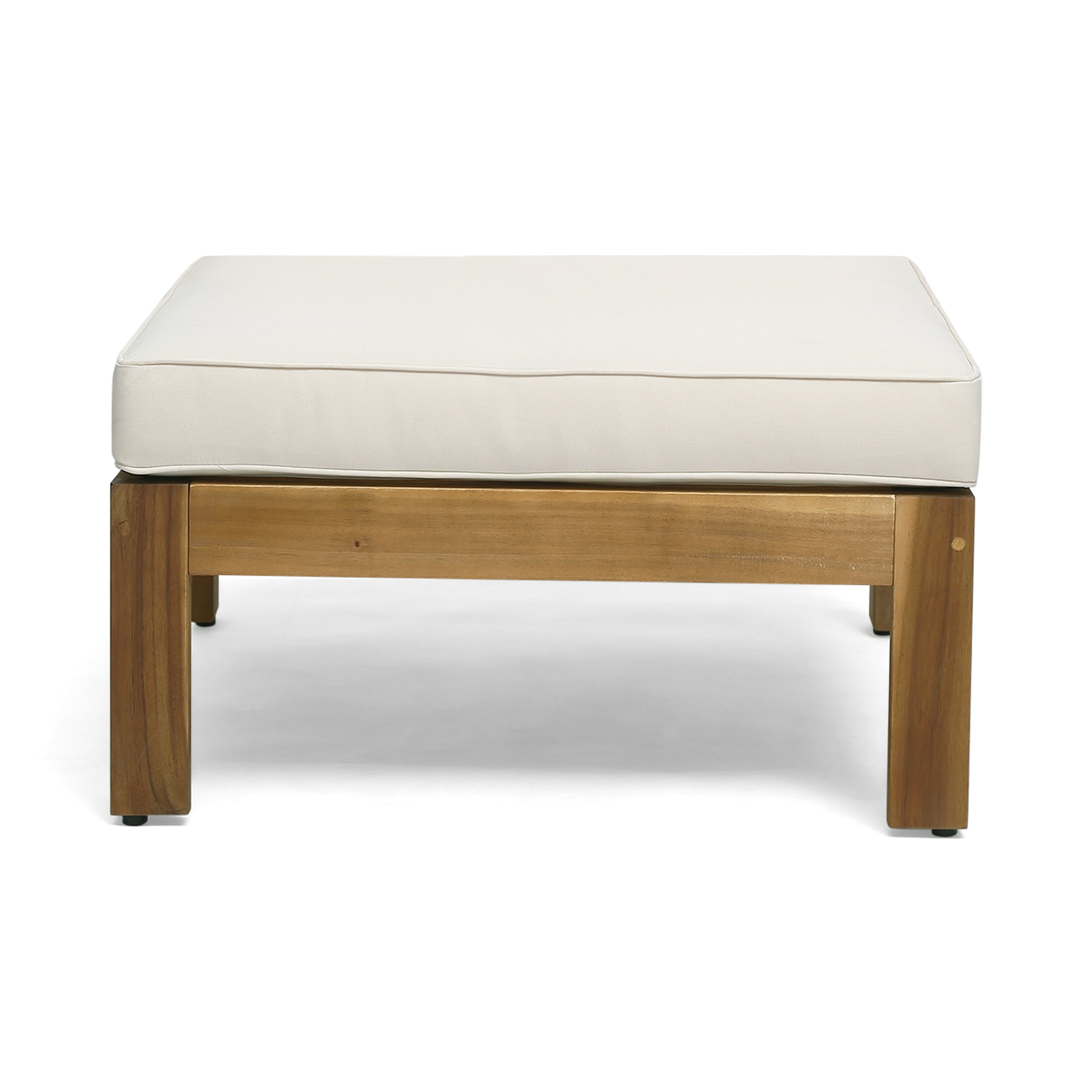 Acacia Wood L-Shaped Outdoor Sofa Set