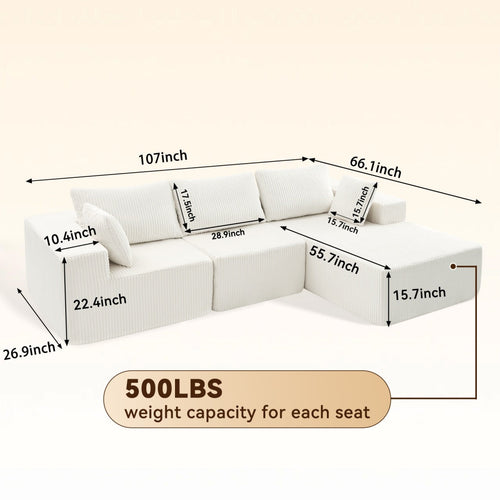 108-inch Modular Combination Sofa