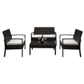 4 piece Rattan Patio Set