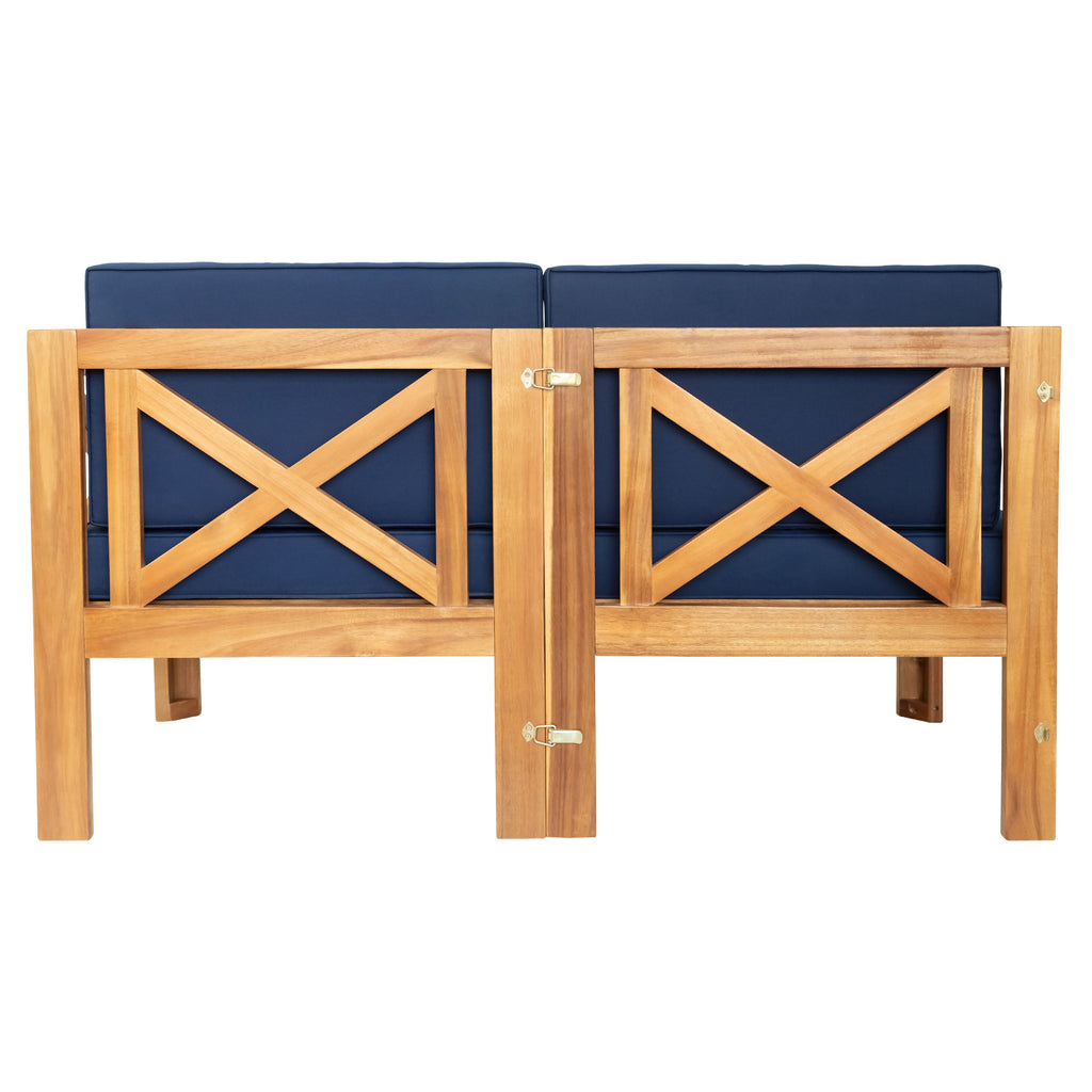 5-Piece Acadia Wood Outdoor Sectional Sofa Set
