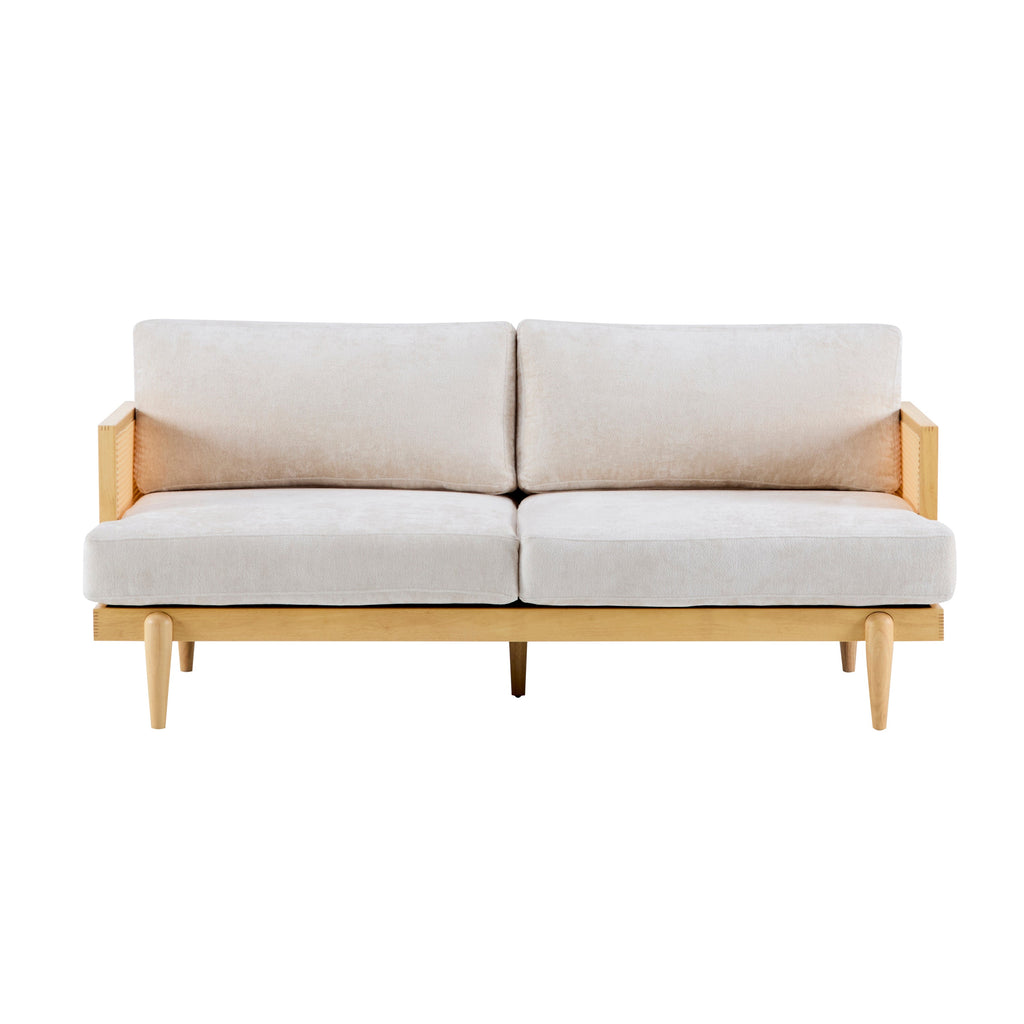 72" Boucle Sofa