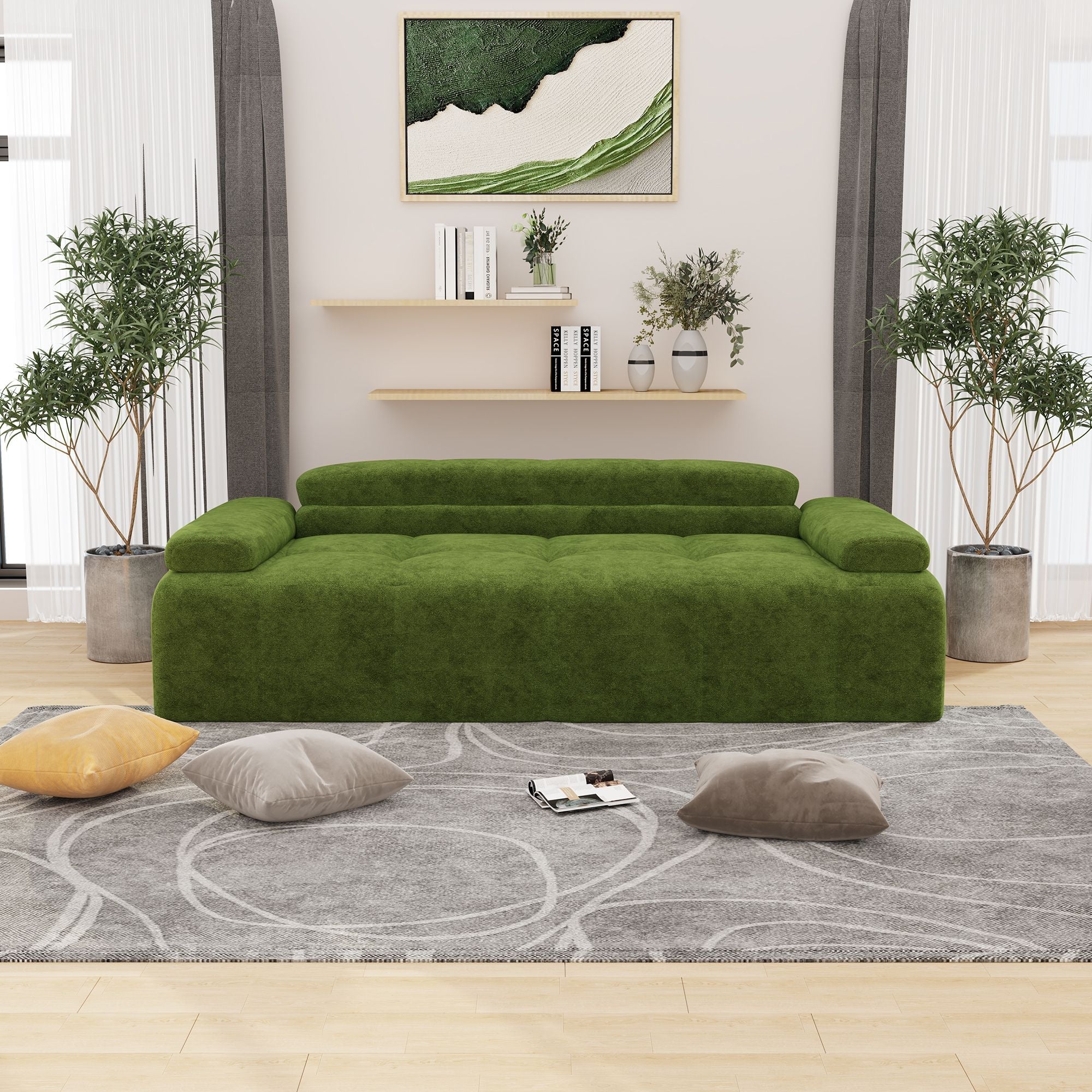Velvet Modern Sofa Bed