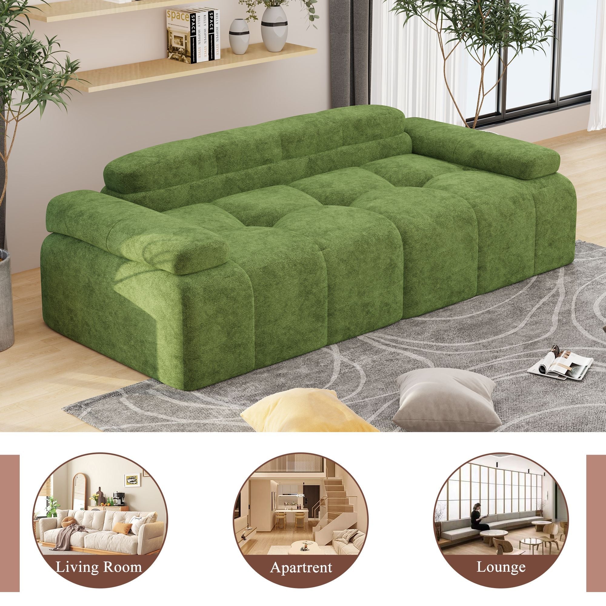 Velvet Modern Sofa Bed