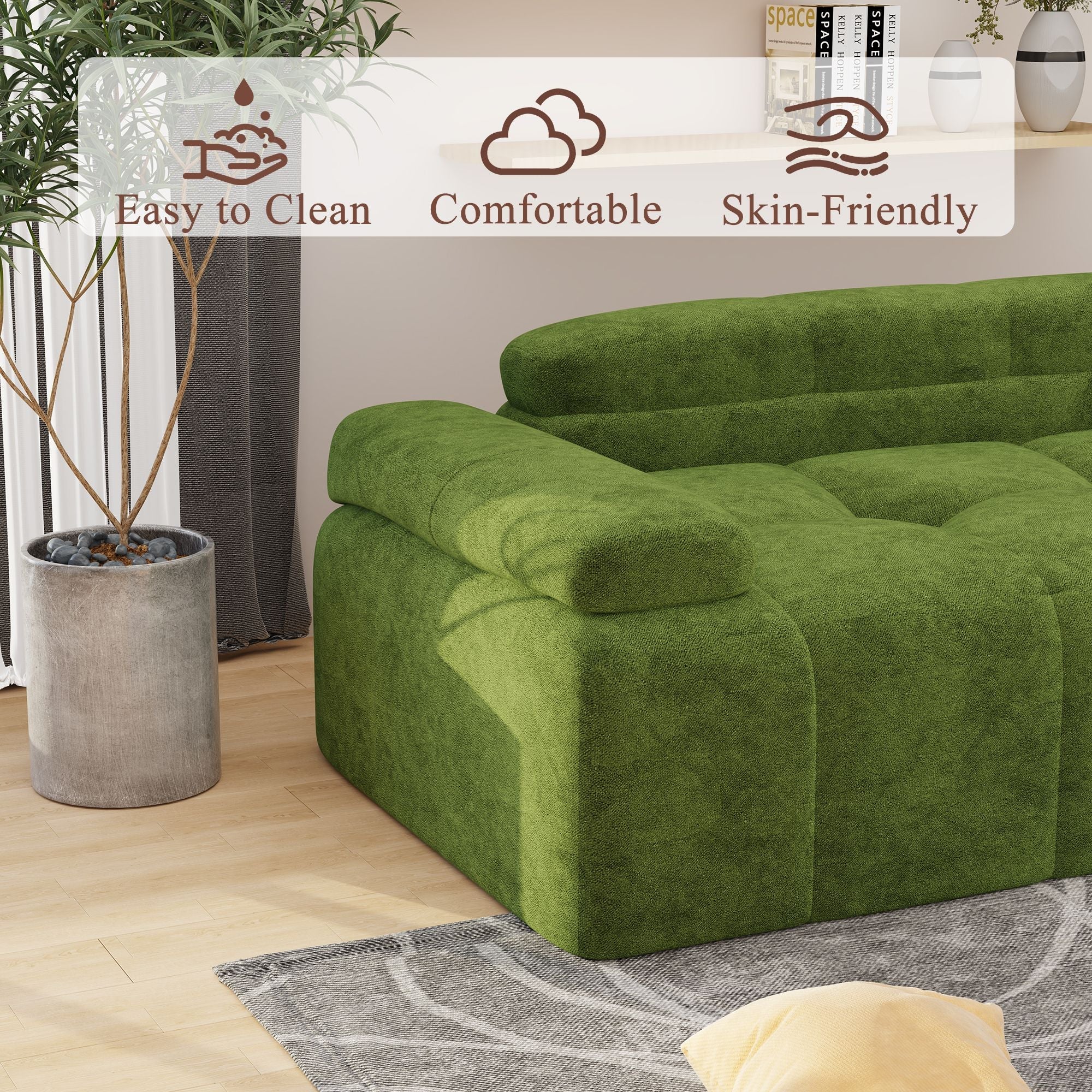 Velvet Modern Sofa Bed