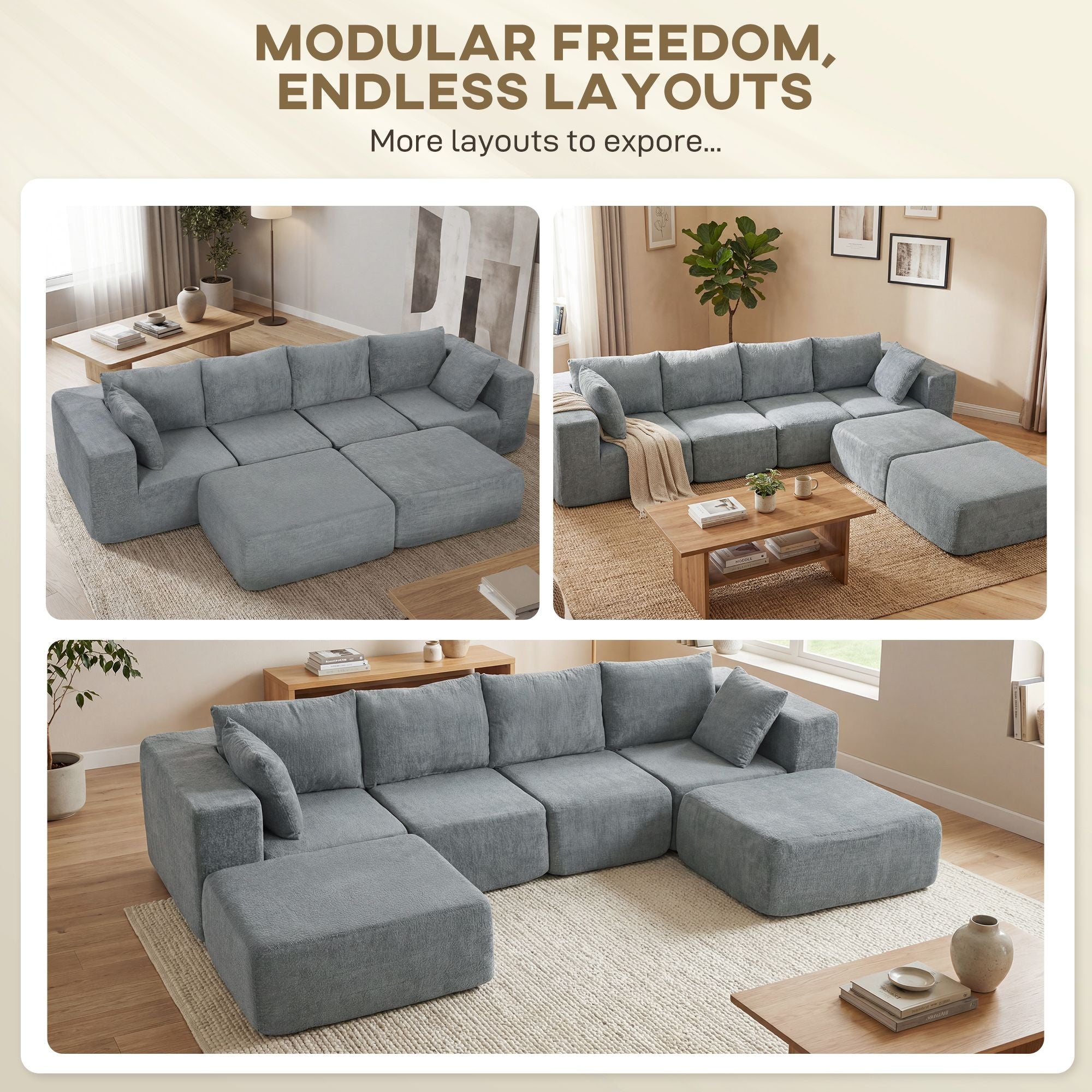Boneless Modular Sectional