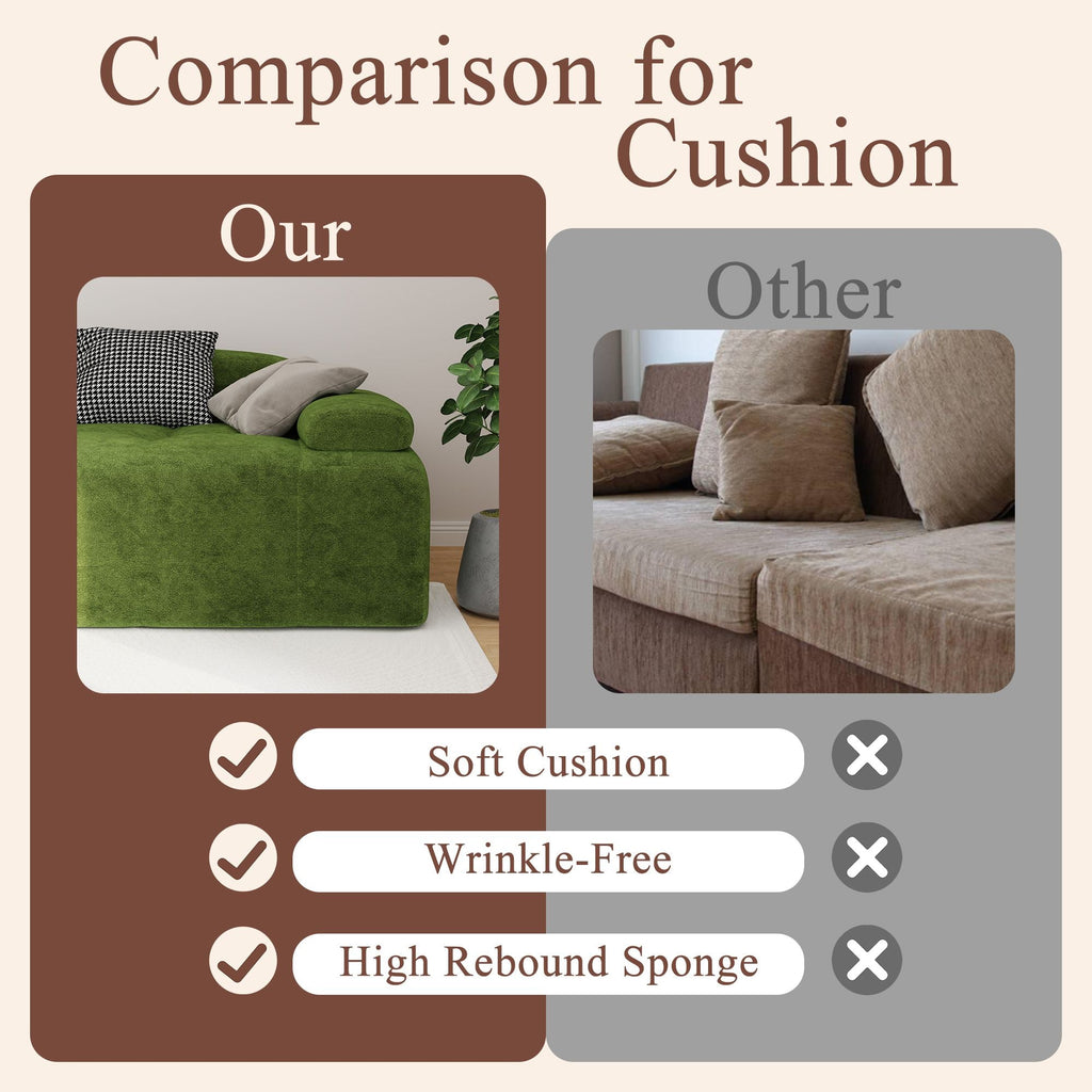 Velvet Modern Sofa Bed