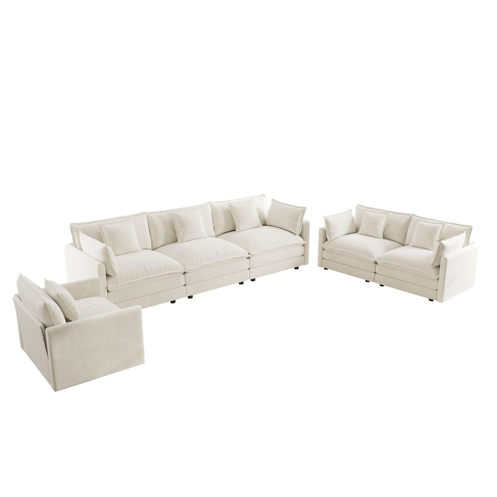 Modern 3 Piece Sofa Set Extra Deep
