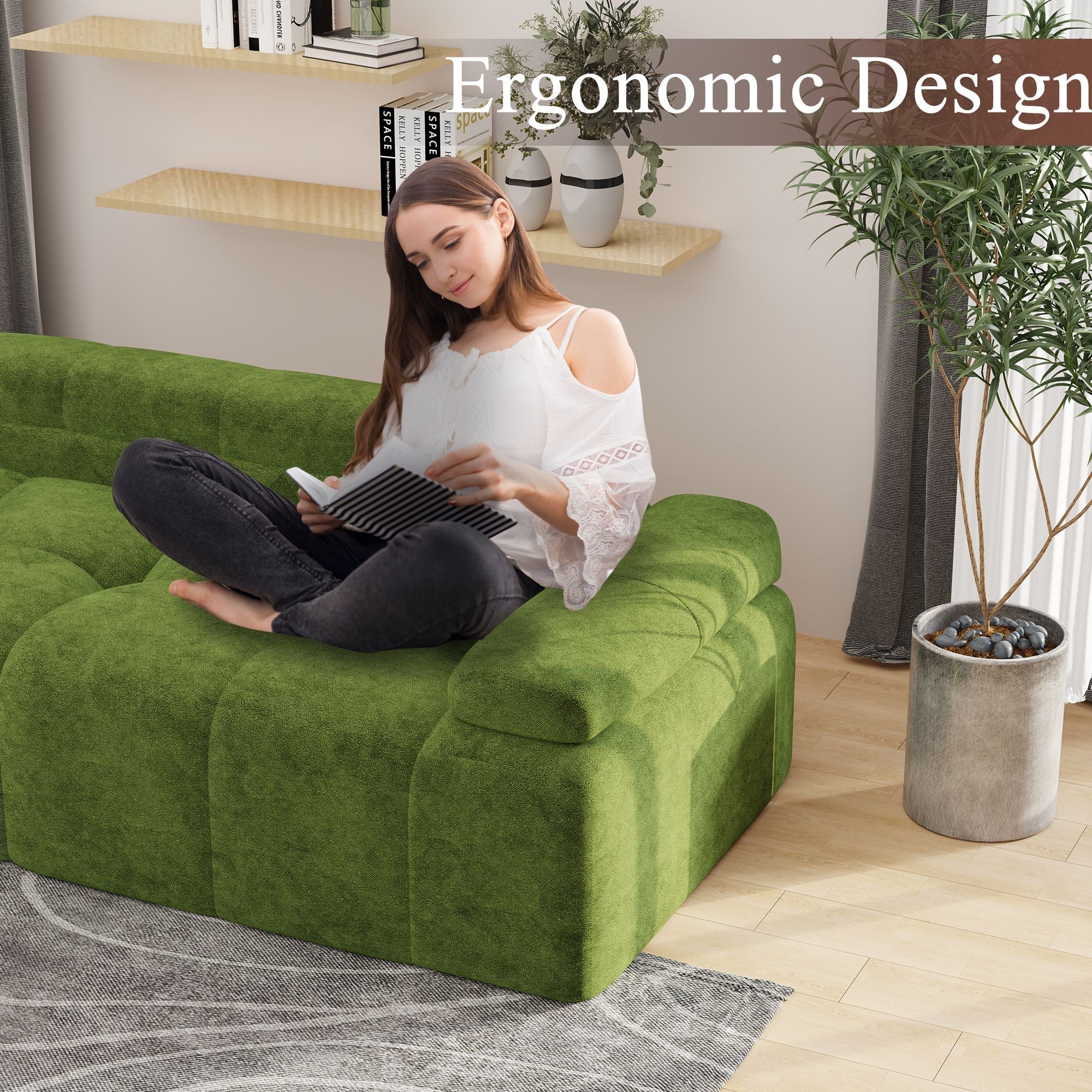 Velvet Modern Sofa Bed