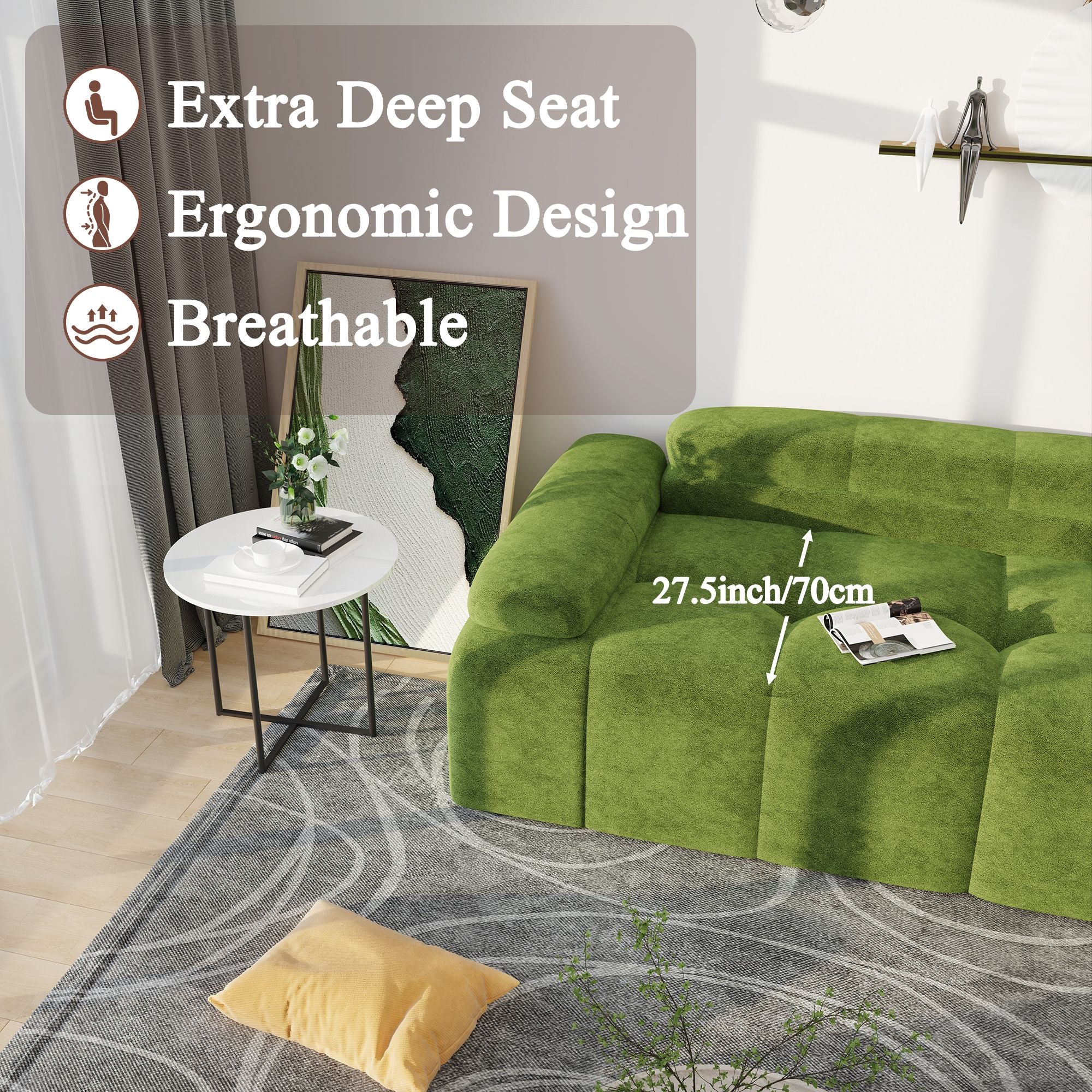 Velvet Modern Sofa Bed