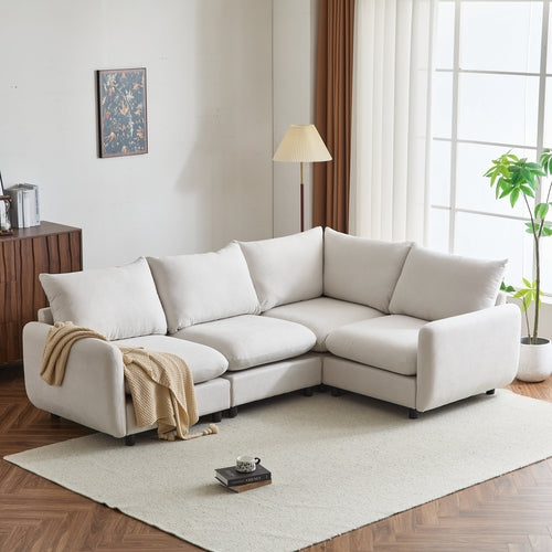 Modular Upholstered Convertible Sofa
