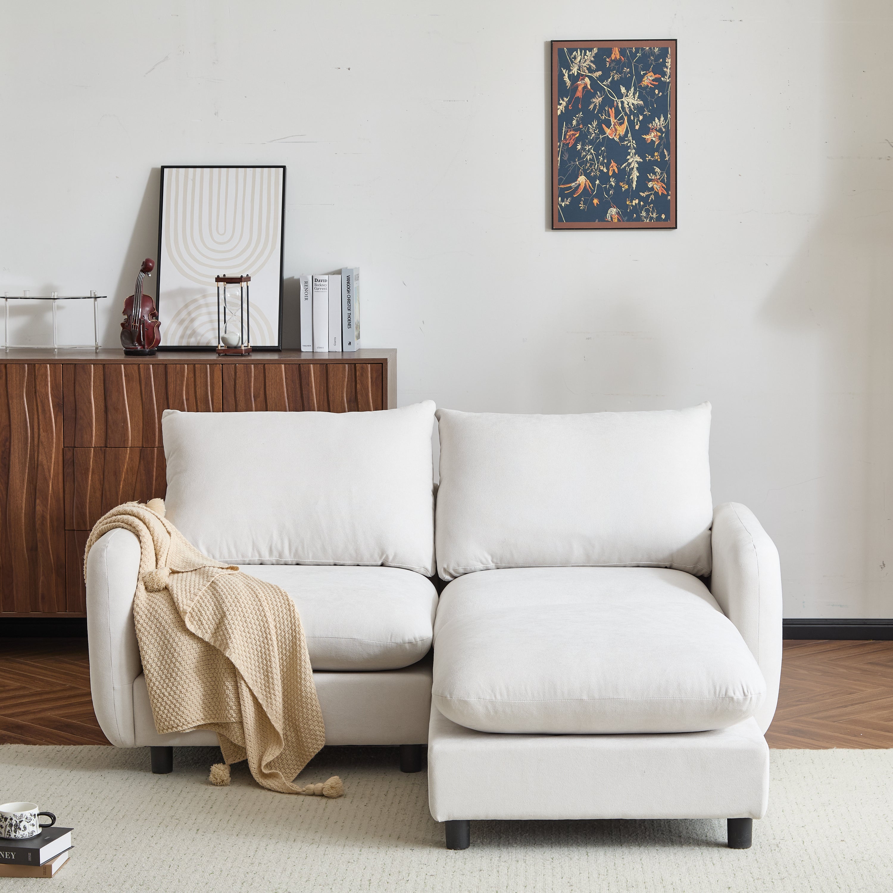 Modular Upholstered Convertible Sofa
