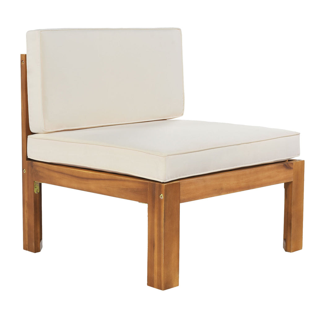 5-Piece Acadia Wood Outdoor Sectional Sofa Set