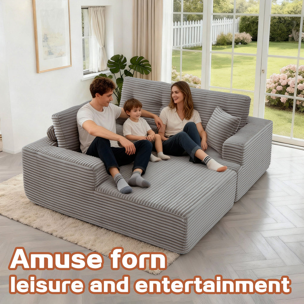Right-Facing Compressed Chaise