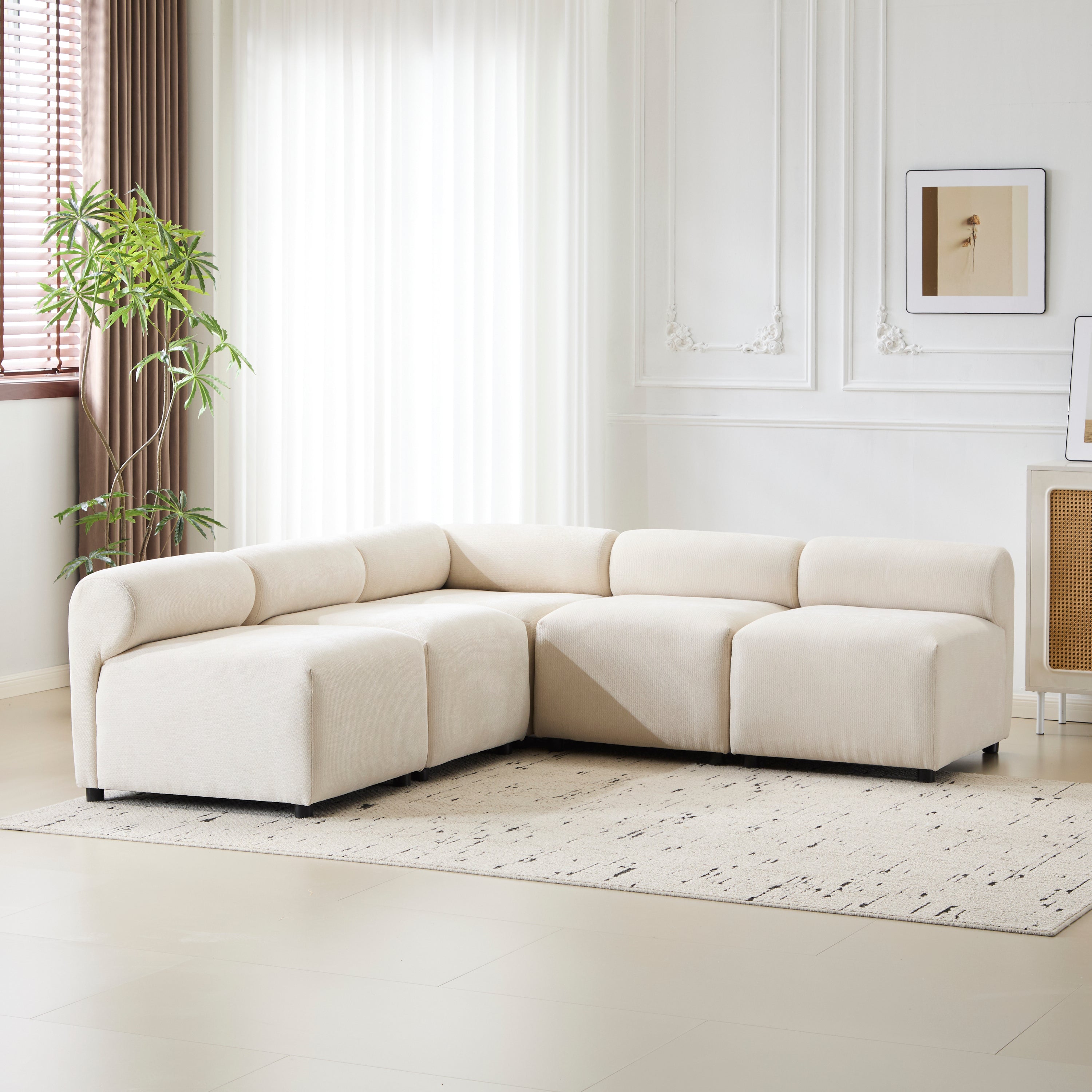 Modular Chenille Sofa