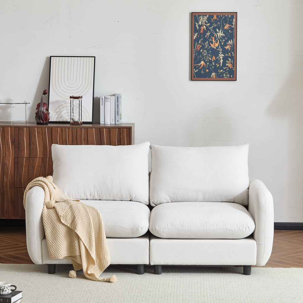 Modular Upholstered Convertible Sofa