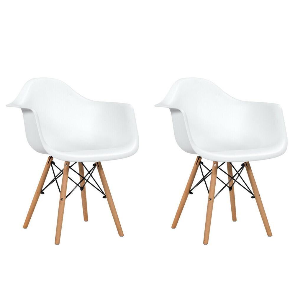 Set of 2 Mid Century Molded Chairs